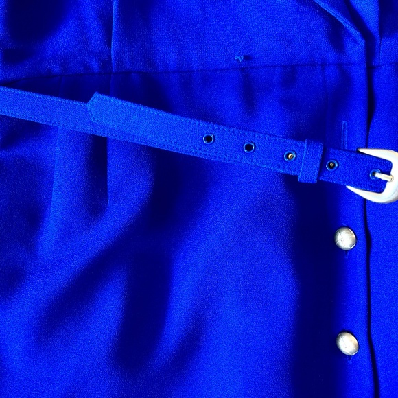 Vintage Kasper dress Royal Blue LIKE NEW - Picture 8 of 10